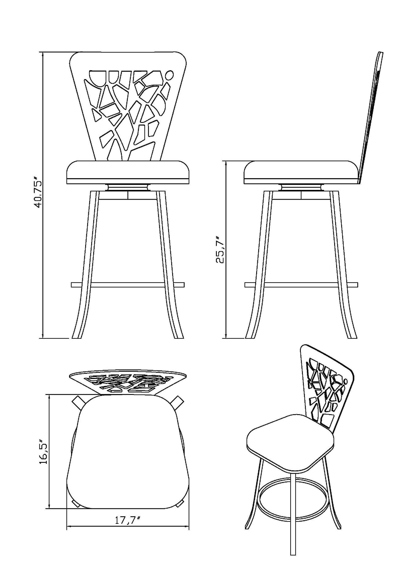 Evie Counter Stool