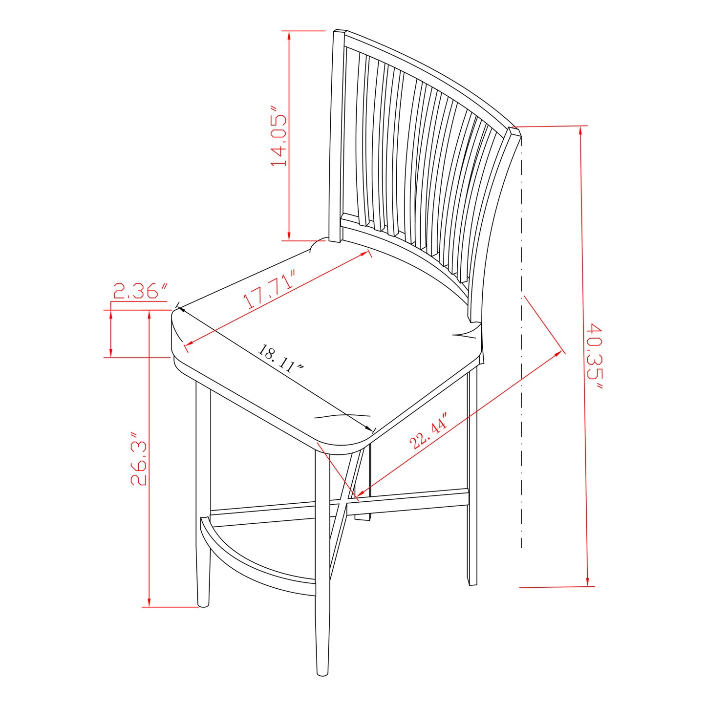 Alan Counter Stool