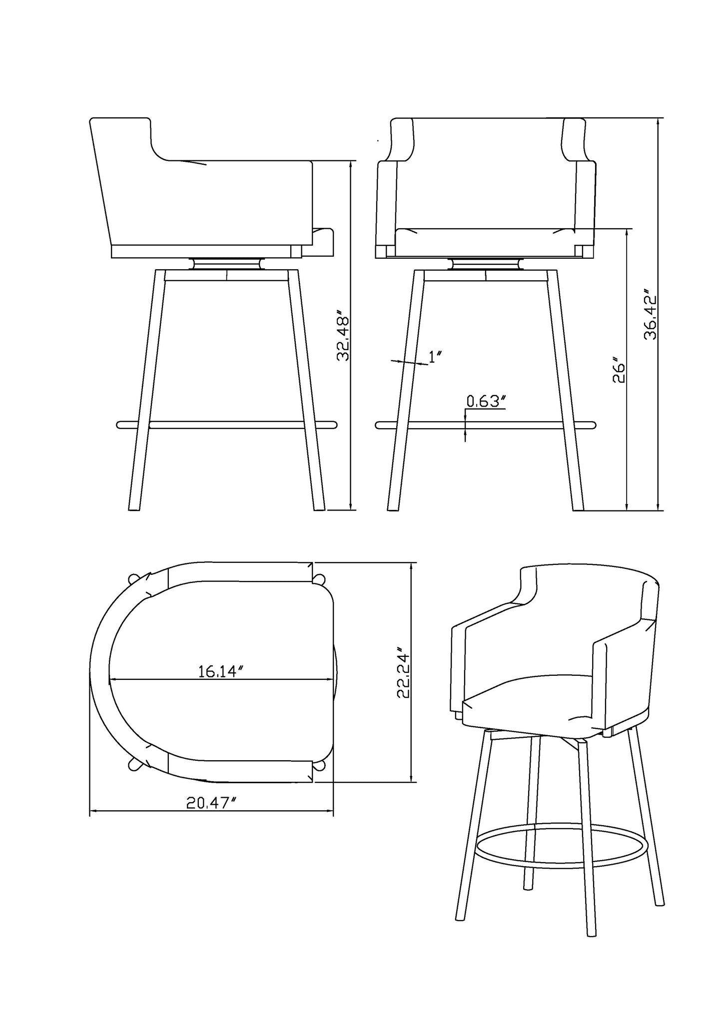 Daphne Counter Stool