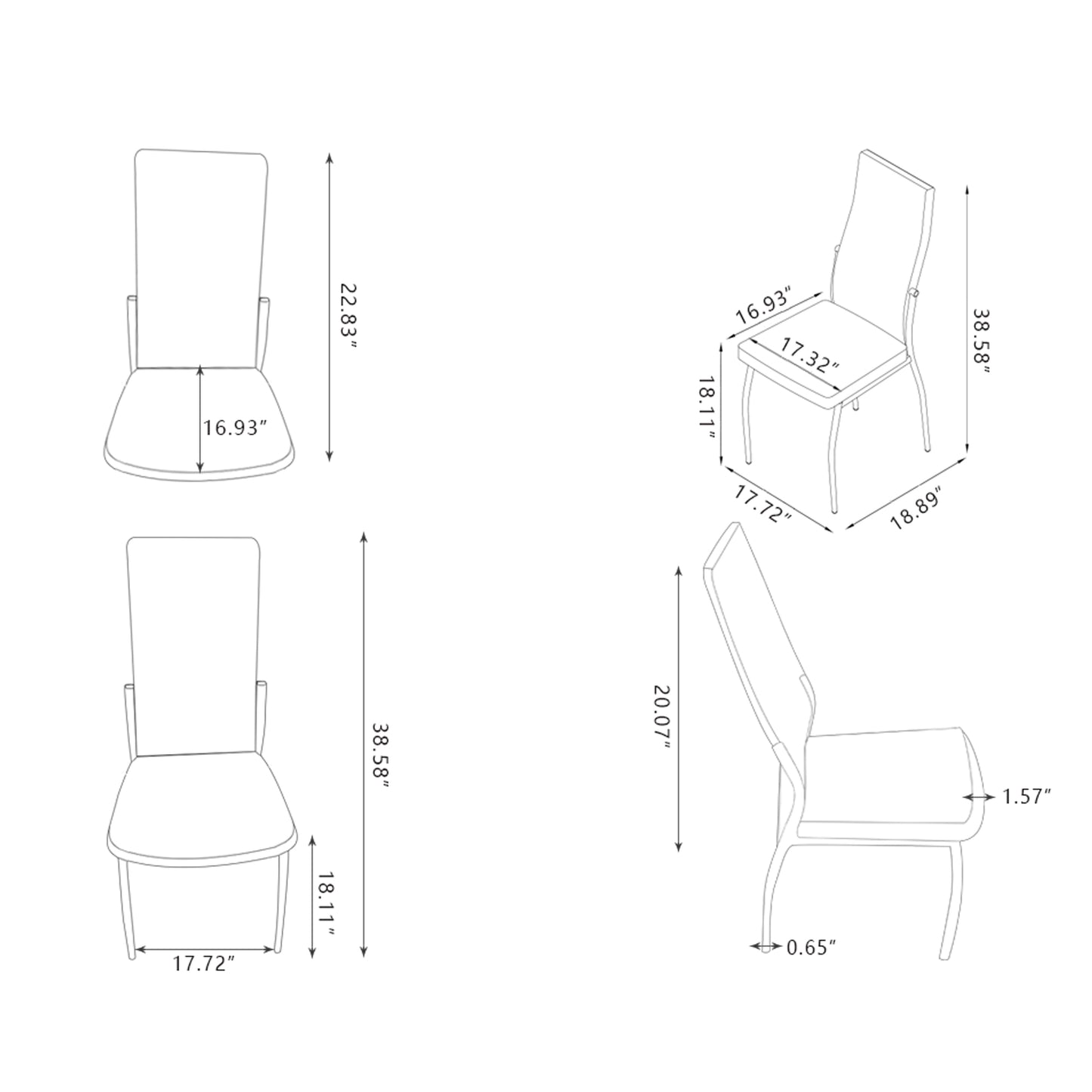 Liana Chair (Set of 4)