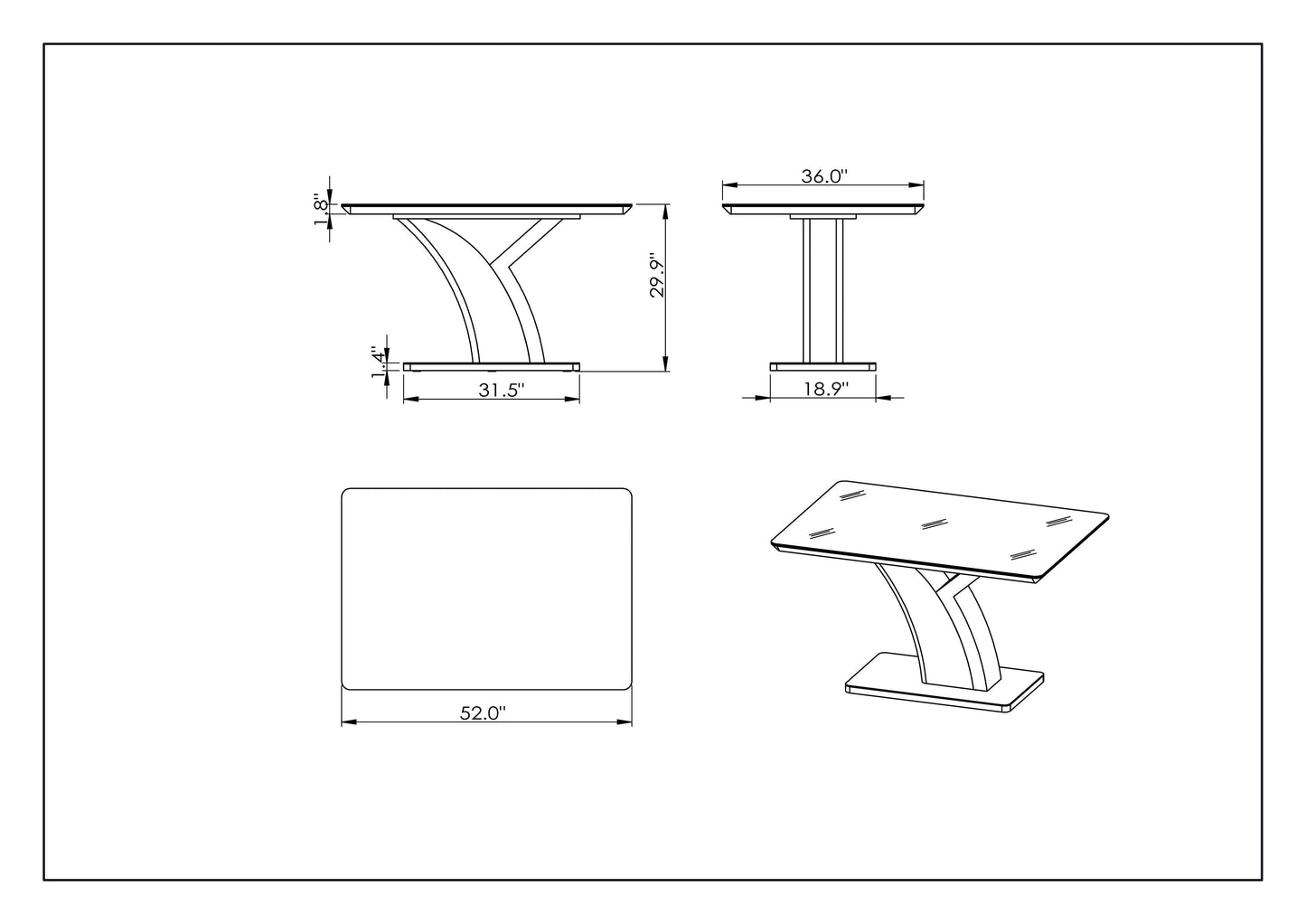 Norfolk Dining Table